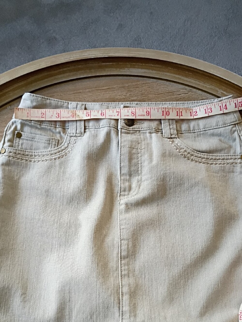 Christopher & Banks Light Cream Skirt - Picture 5 of 6